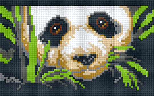 Panda Face Two [2] Baseplate PixelHobby Mini-mosaic Art Kit